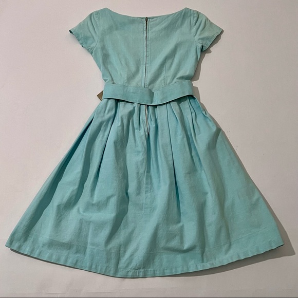 NOT FOR SALE Authentic Vintage Cotton Day Dress; No labels, circa 1950s/60s - Picture 2 of 5